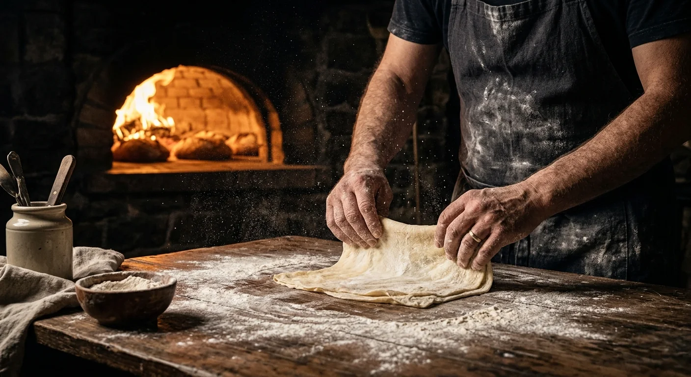 Cuptor vechi de brutărie cu foc viu